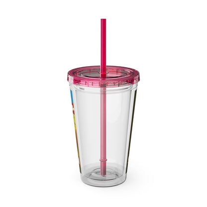 Shawnee N Sunsplash Tumbler with Straw, 16oz
