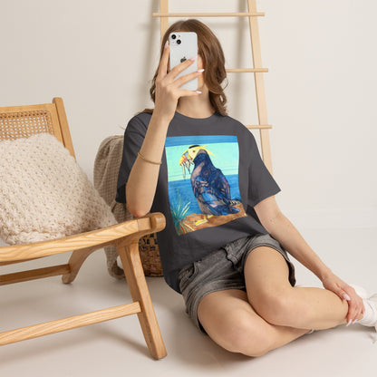 Puffin Beach Tee — Vintage Seaside Bird Graphic T-Shirt