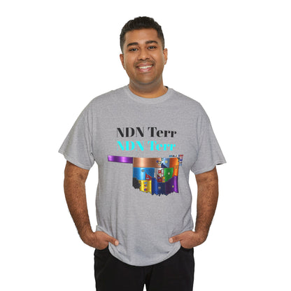 NDN Terr Oklahoma Map Tee — Native Pride Graphic T-Shirt with Arrows