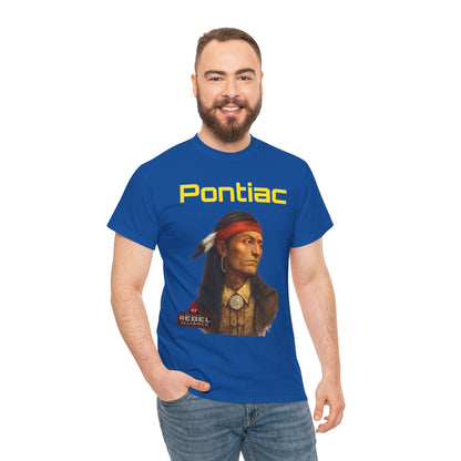 Pontiac Portrait T‑Shirt — Native Chief Graphic Tee