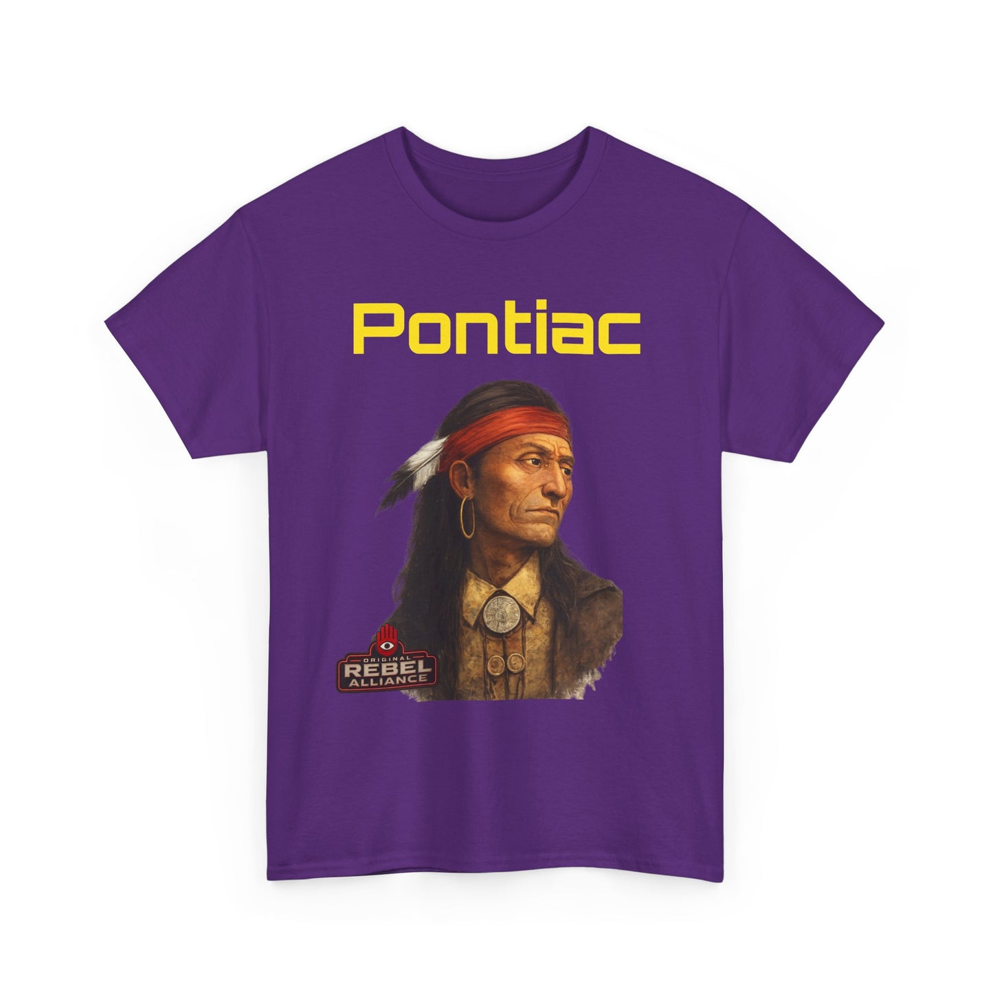 Pontiac Portrait T‑Shirt — Native Chief Graphic Tee
