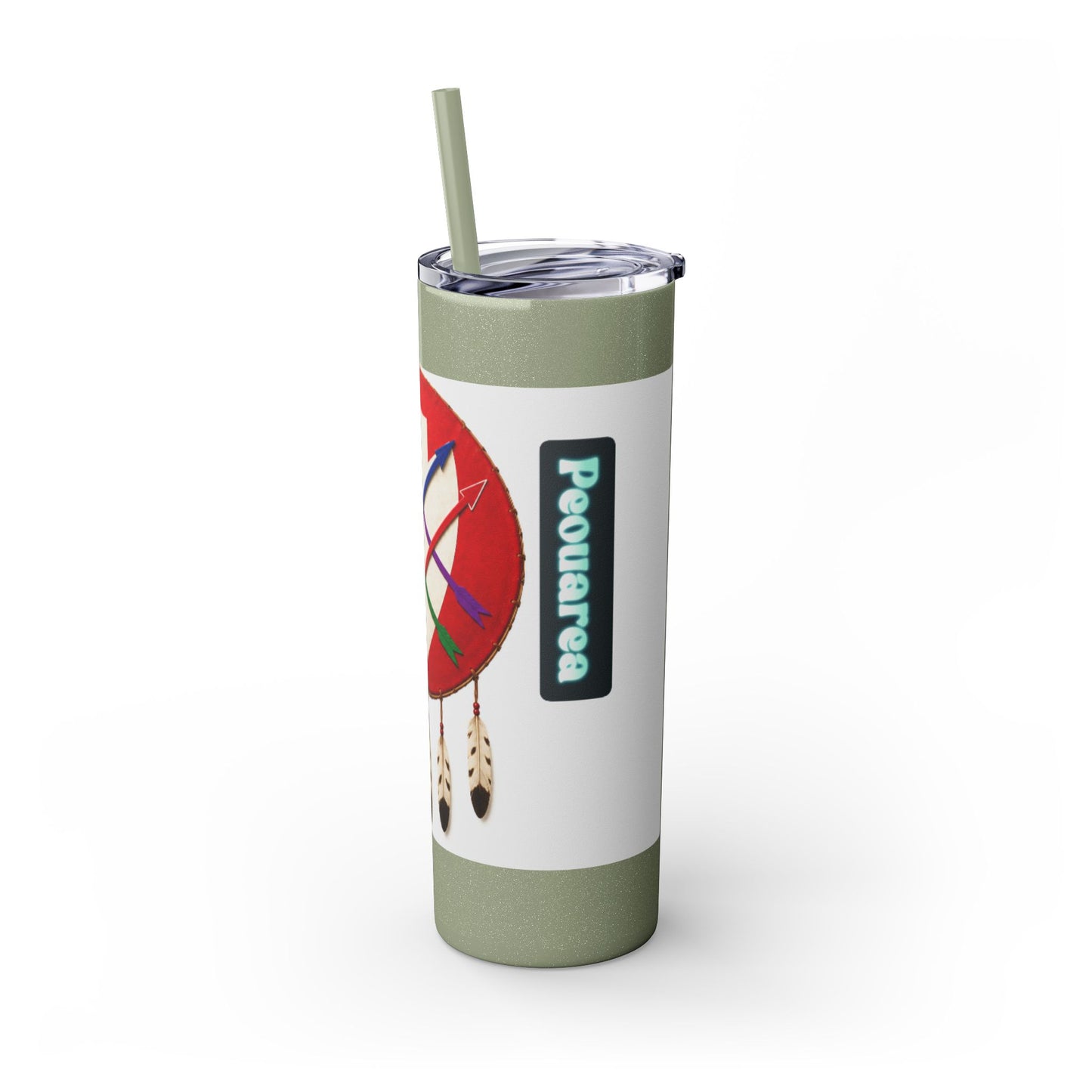 Peoria 20oz Skinny Tumbler with Dreamcatcher Shield Design