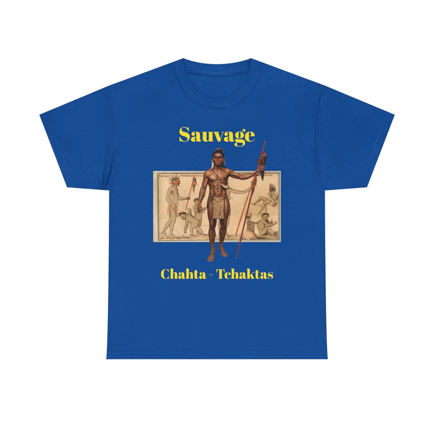 Savage Chahta Tchaklas Graphic Tee – Native American Heritage Art T-Shirt