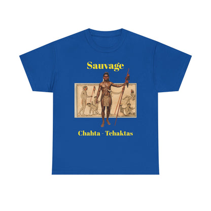 Savage Chahta Tchaklas Graphic Tee – Native American Heritage Art T-Shirt