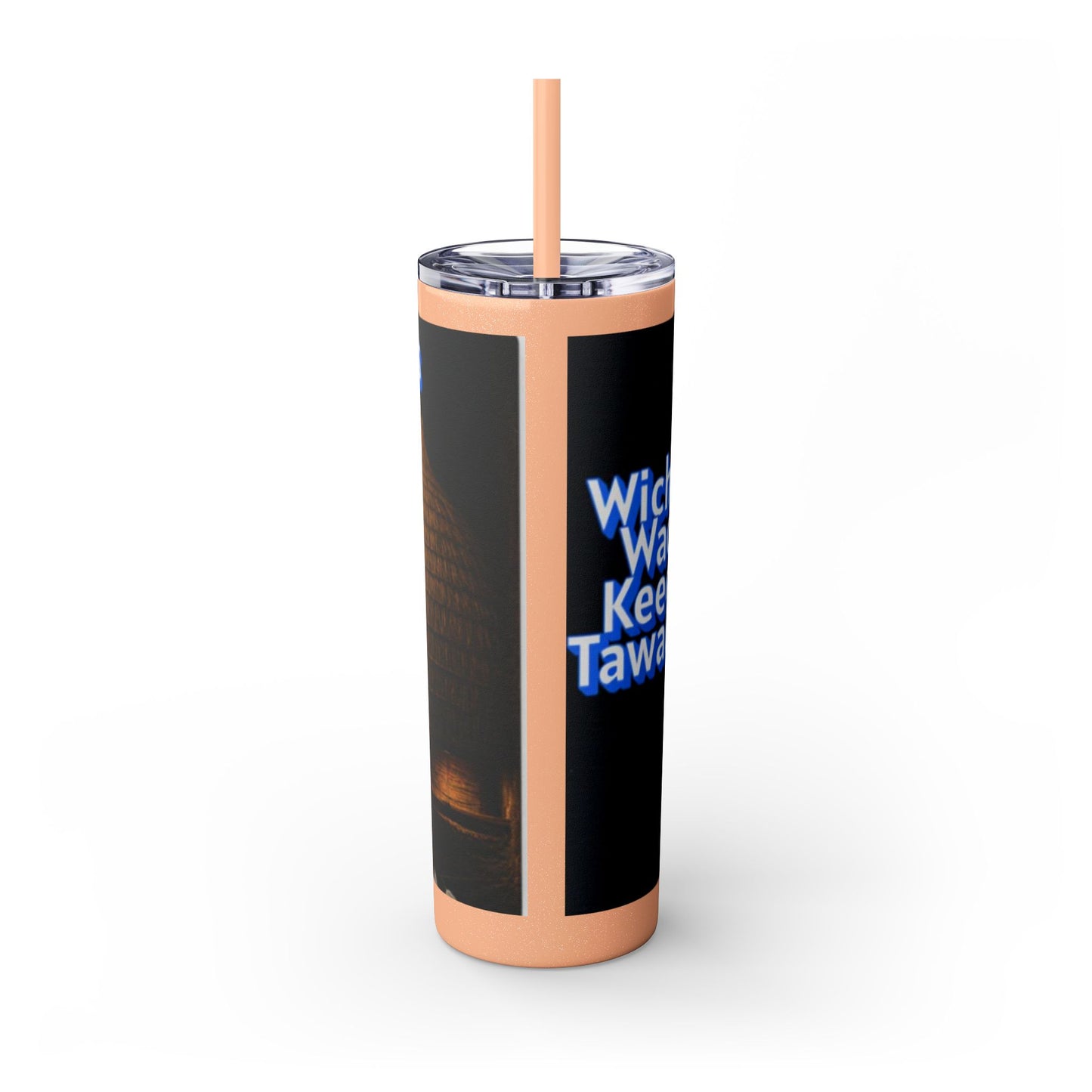 Wichita Skinny Tumbler with Straw, 20oz