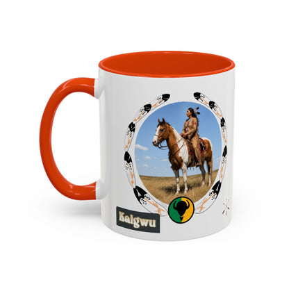 Kiowa Native Horse Photo Mug — Western Indigenous Pride Coffee Cup (11oz/15oz)