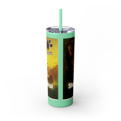 Shawnee Absentee Skinny Tumbler with Straw, 20oz