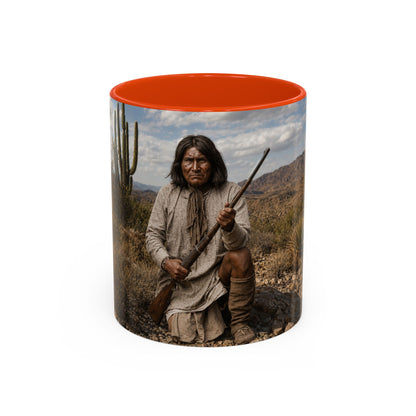 Ft. Sill Apache Desert Scene Coffee Mug — 'N'de' Southwest Landscape 11/15oz