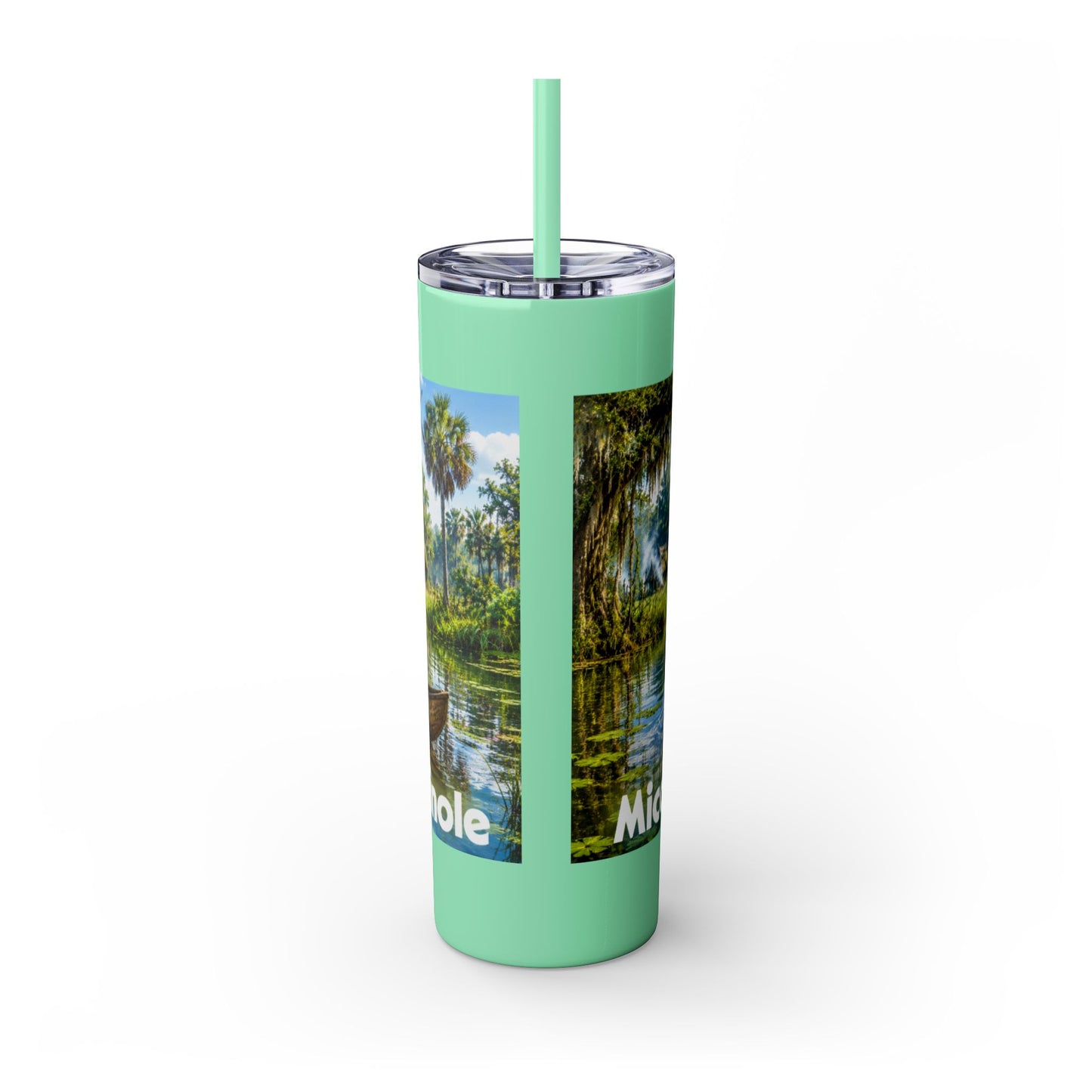 Seminole Skinny Tumbler with Straw, 20oz