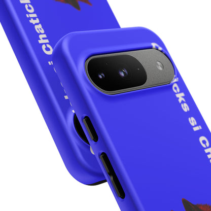 Pawnee Phone Case — Blue 'Chaticks si Chaticks' Wolf Logo Tough Case