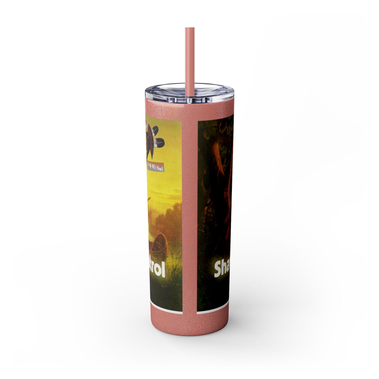Shawnee Absentee Skinny Tumbler with Straw, 20oz