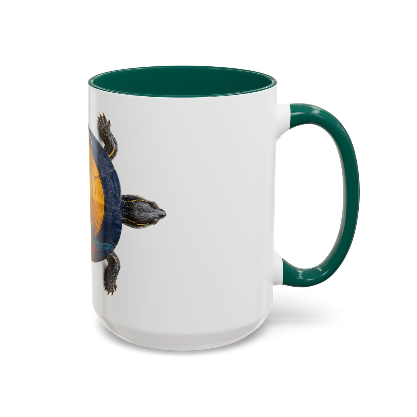 Delaware West Colorful Turtle Coffee Mug — Vibrant Hand-Painted Shell Design (11oz/15oz)