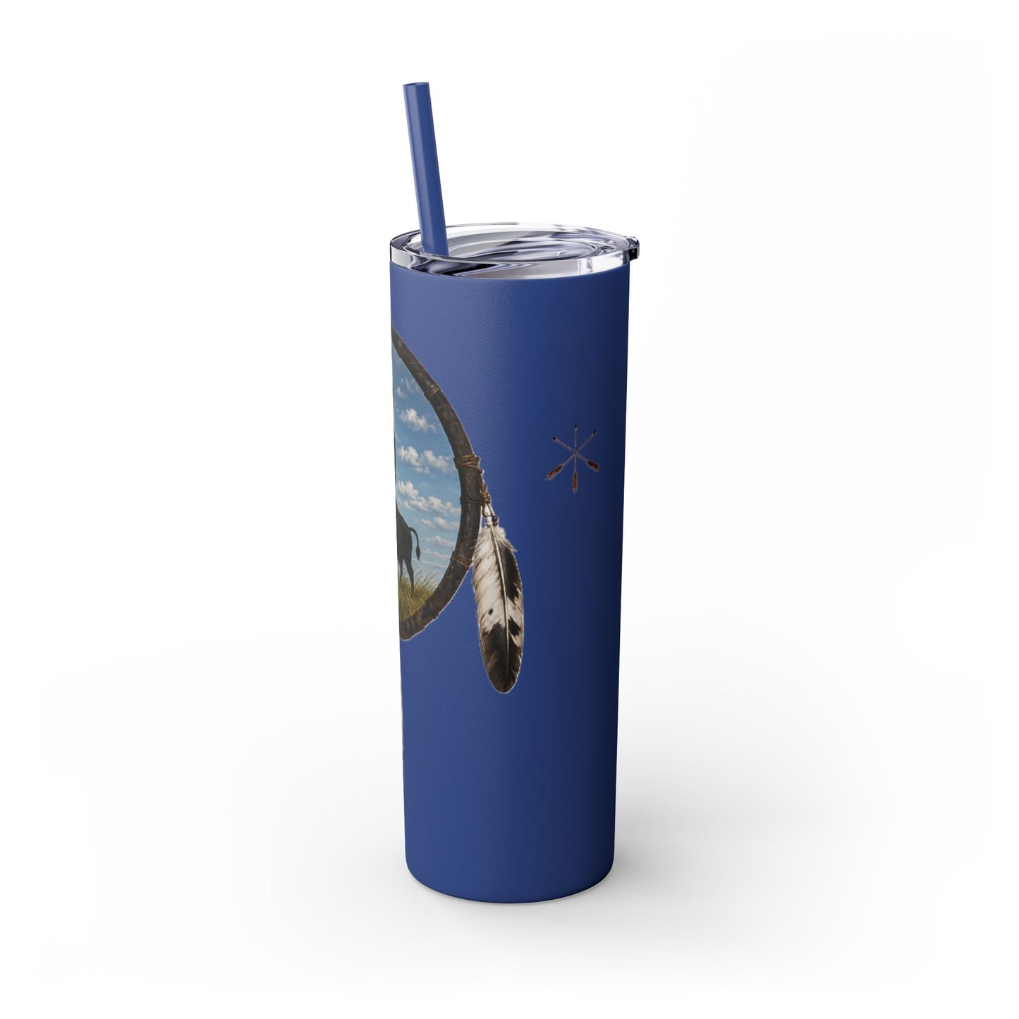 Quapaw Buffalo Skinny Tumbler 20oz — Ogahpahka Design
