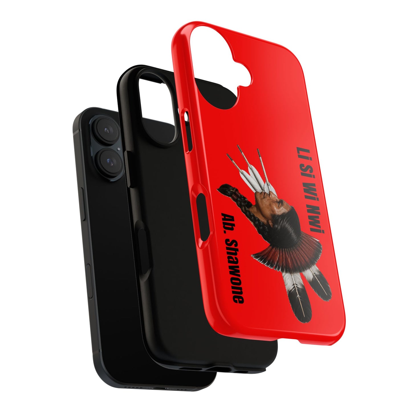 Absentee Shawnee Headdress Phone Case — 'Li Si Wi Ni' Design