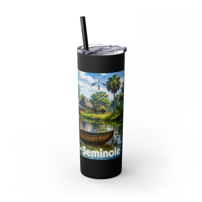 Seminole Skinny Tumbler with Straw, 20oz