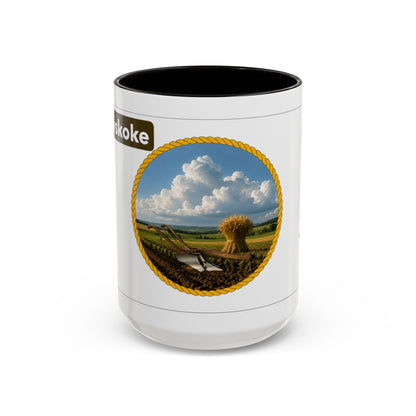 Muscogee Scenic Harvest Coffee Mug – Rustic Countryside Landscape 11oz/15oz