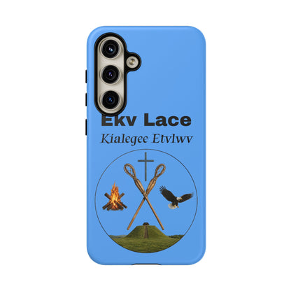 Kialegee Protective Phone Case — Custom 'Ekv Lace' Cross & Campfire Design