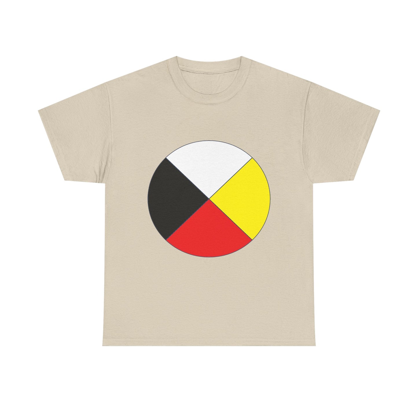 Native Medicine Wheel Tee — Four Directions Circle Design T-Shirt