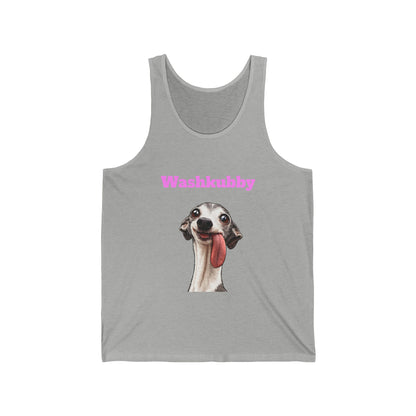 Washkubby Dog Tank Top – Funny Greyhound Tongue Tee