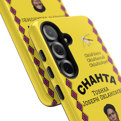 Chahta Tushka Joseph Oklahombi Yellow Phone Case — Native American Tribute Protective Cover