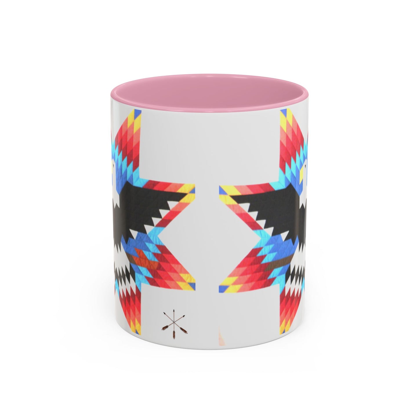 Onci  Eagle Star Ceramic Mug — Colorful Geometric Native-Inspired Coffee Cup (11oz, 15oz)