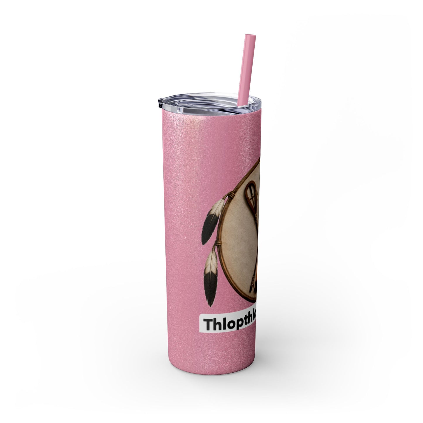 Thlopthlocco Skinny Tumbler with Straw, 20oz