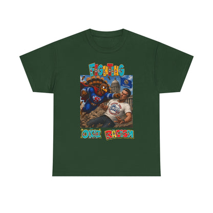 Turkey T-Shirt — Retro Comic 'Stop Racism' Graphic Tee
