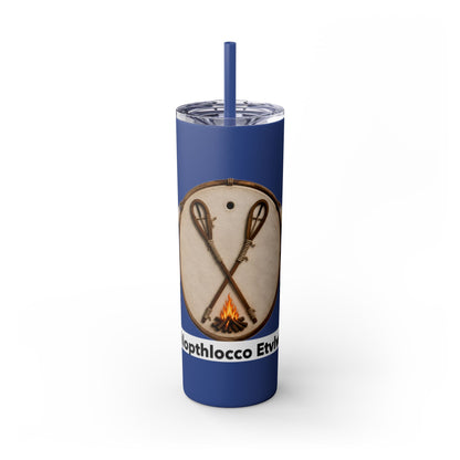 Thlopthlocco Skinny Tumbler with Straw, 20oz