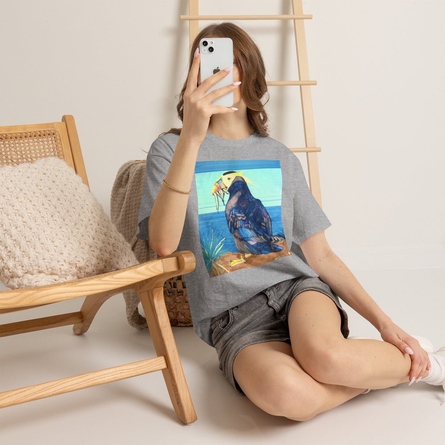 Puffin Beach Tee — Vintage Seaside Bird Graphic T-Shirt