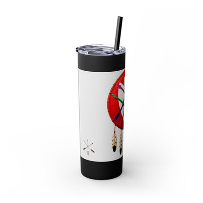 Peoria 20oz Skinny Tumbler with Dreamcatcher Shield Design