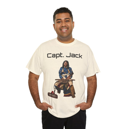 Capt. Jack Graphic Tee — Vintage Captain Illustration Shirt