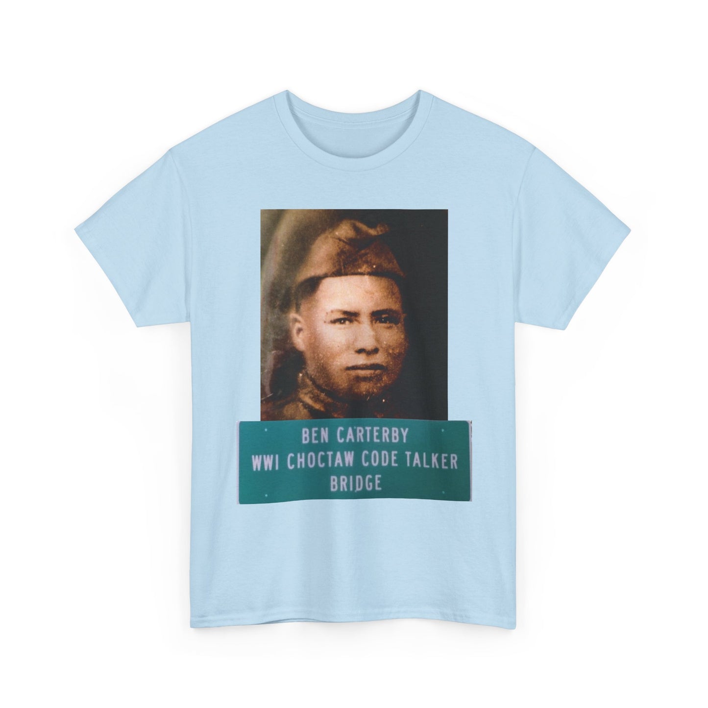 Ben Carterby Choctaw Code Talker T-Shirt — WWII Native American Veteran Tribute
