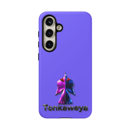 Tonkawa Phone Case — Tonkkaweya Sunrise Design (Protective Purple Hard Shell)