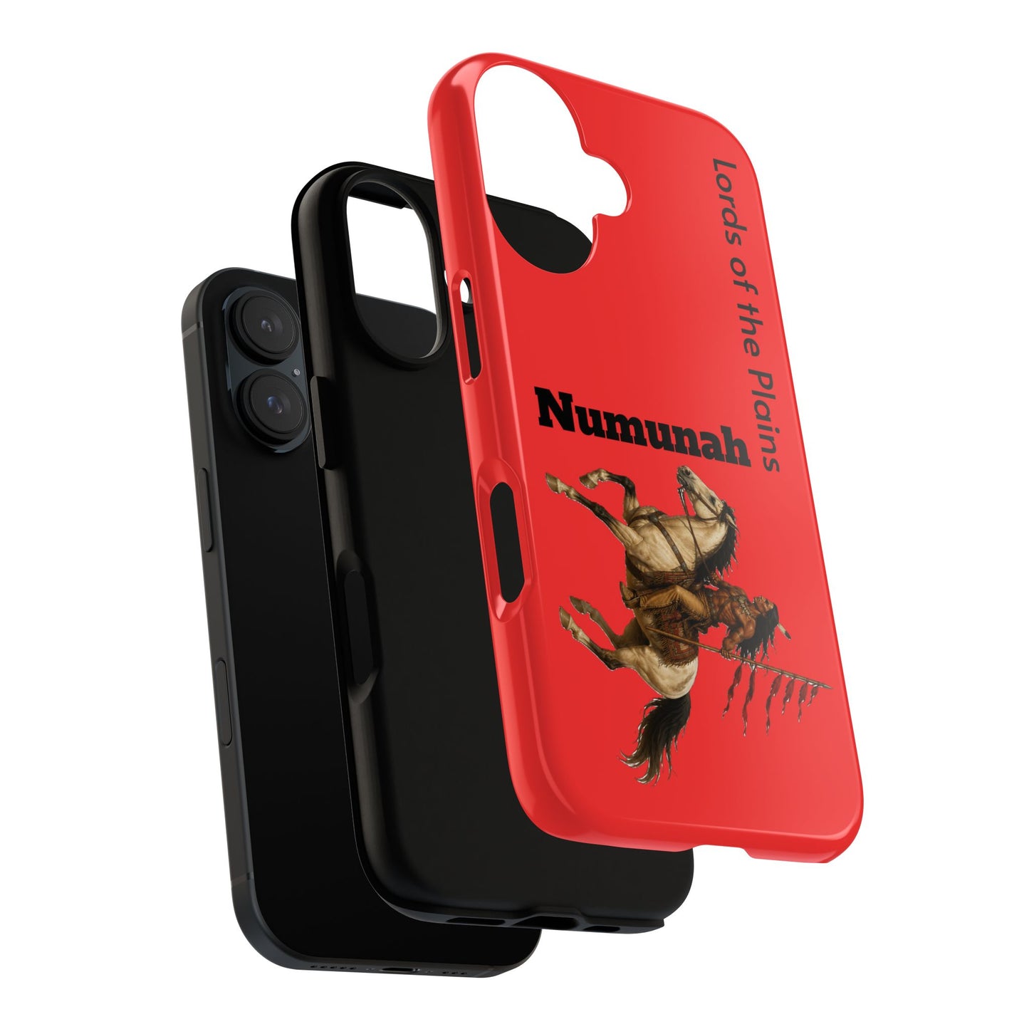 Comanche Numunah Horse Phone Case — 'Lords of the Plains' Red Protective Case
