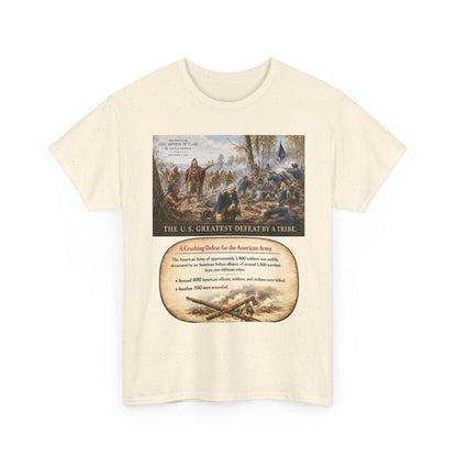 Chief Little Turtle Historical Battle Tee — "The U.S. Greatest Defeat by a Tribe" Cotton T-Shirt