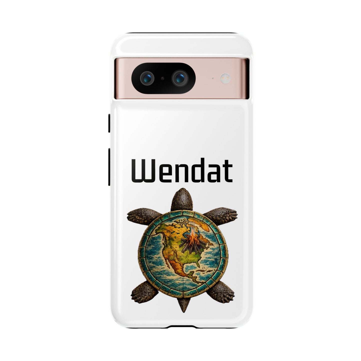 Wyandotte Wendat Turtle Phone Case — Indigenous Turtle Shield Design