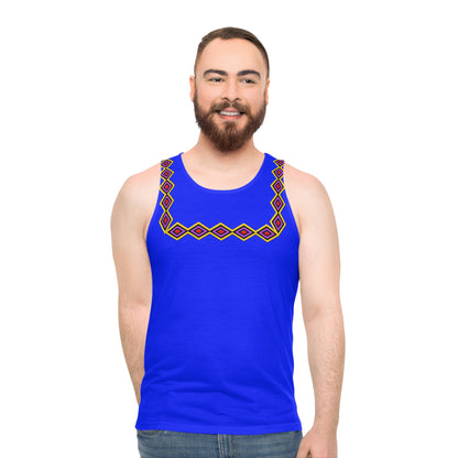 Chahta Blue Diamond Yoke Tank Top