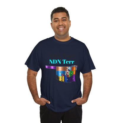 NDN Terr Oklahoma Map Tee — Native Pride Graphic T-Shirt with Arrows