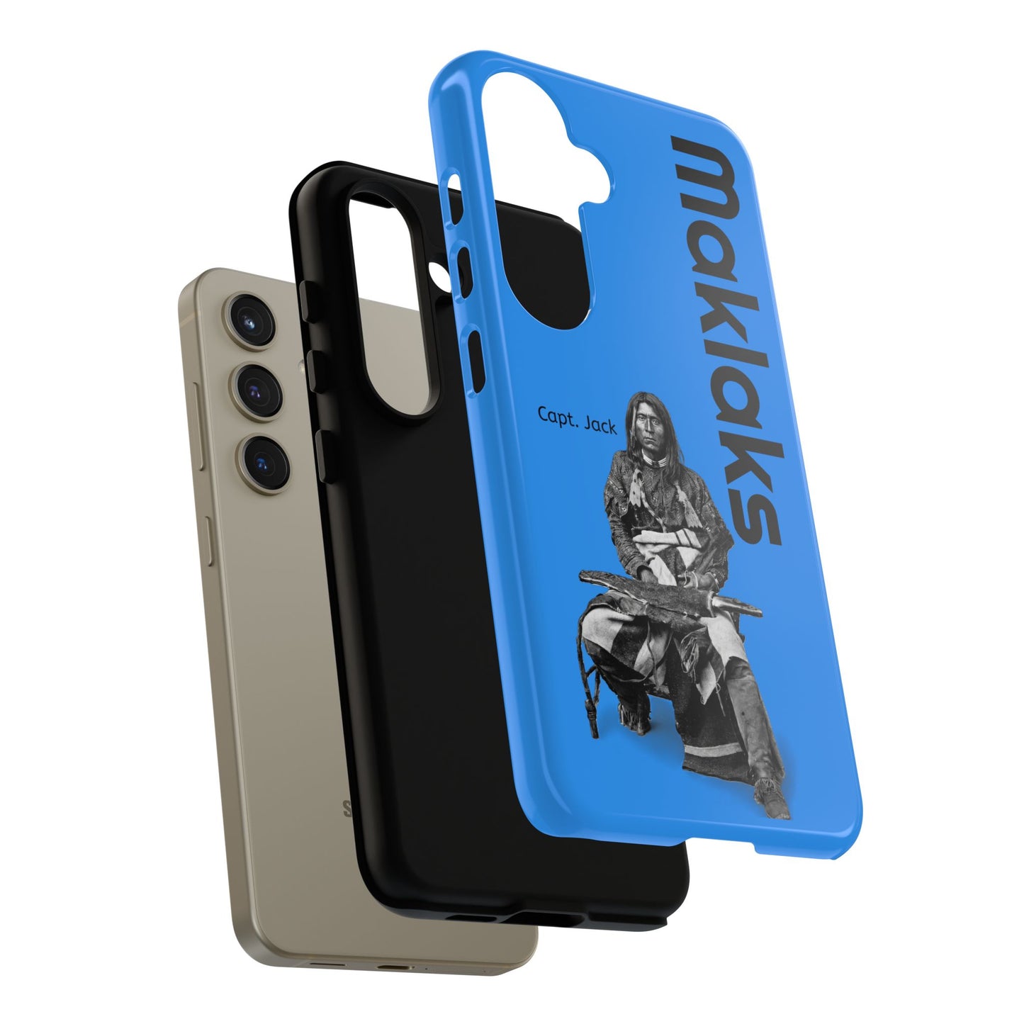 Modoc Blue 'Maklaks' Tough Phone Case with Eagle Drum Design