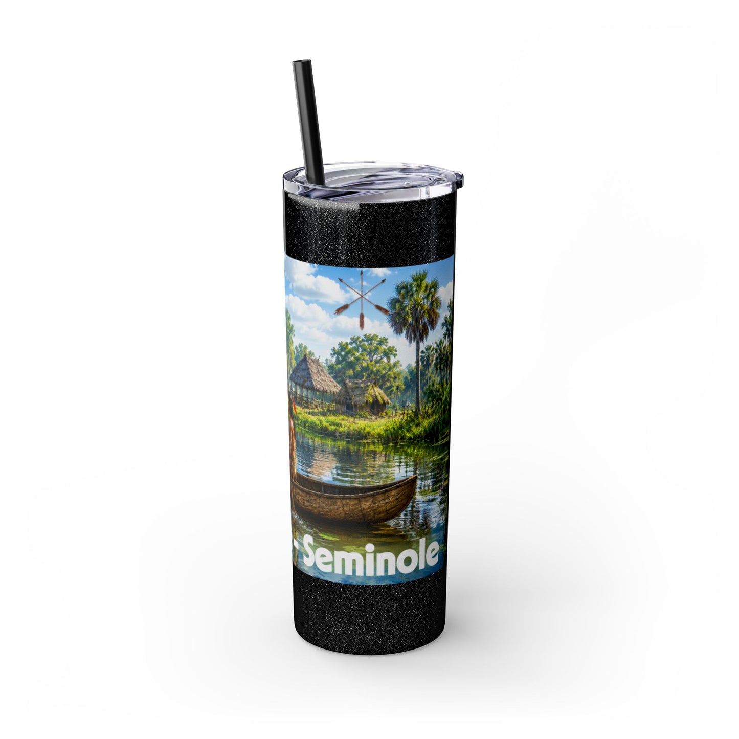Seminole Skinny Tumbler with Straw, 20oz