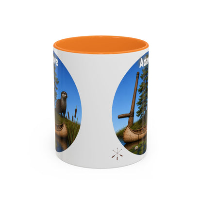 Ottawa Adawe Otter Canoe Mug — Nature Wildlife Coffee Cup (11oz & 15oz)