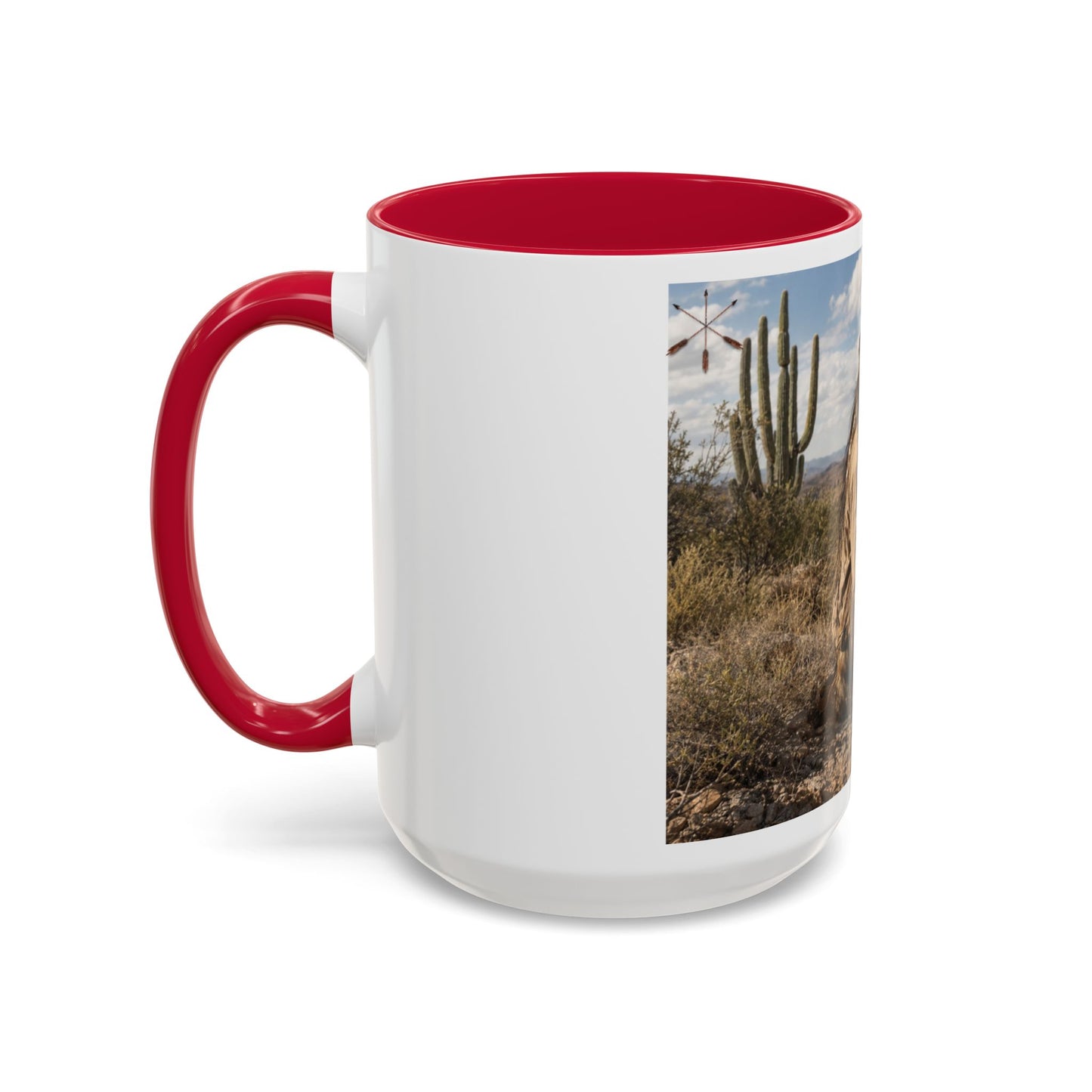 Ft. Sill Apache Desert Scene Coffee Mug — 'N'de' Southwest Landscape 11/15oz