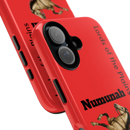 Comanche Numunah Horse Phone Case — 'Lords of the Plains' Red Protective Case