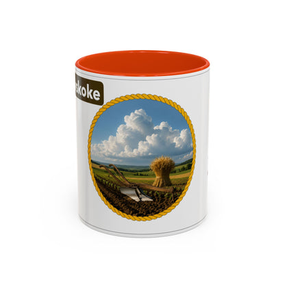Muscogee Scenic Harvest Coffee Mug – Rustic Countryside Landscape 11oz/15oz