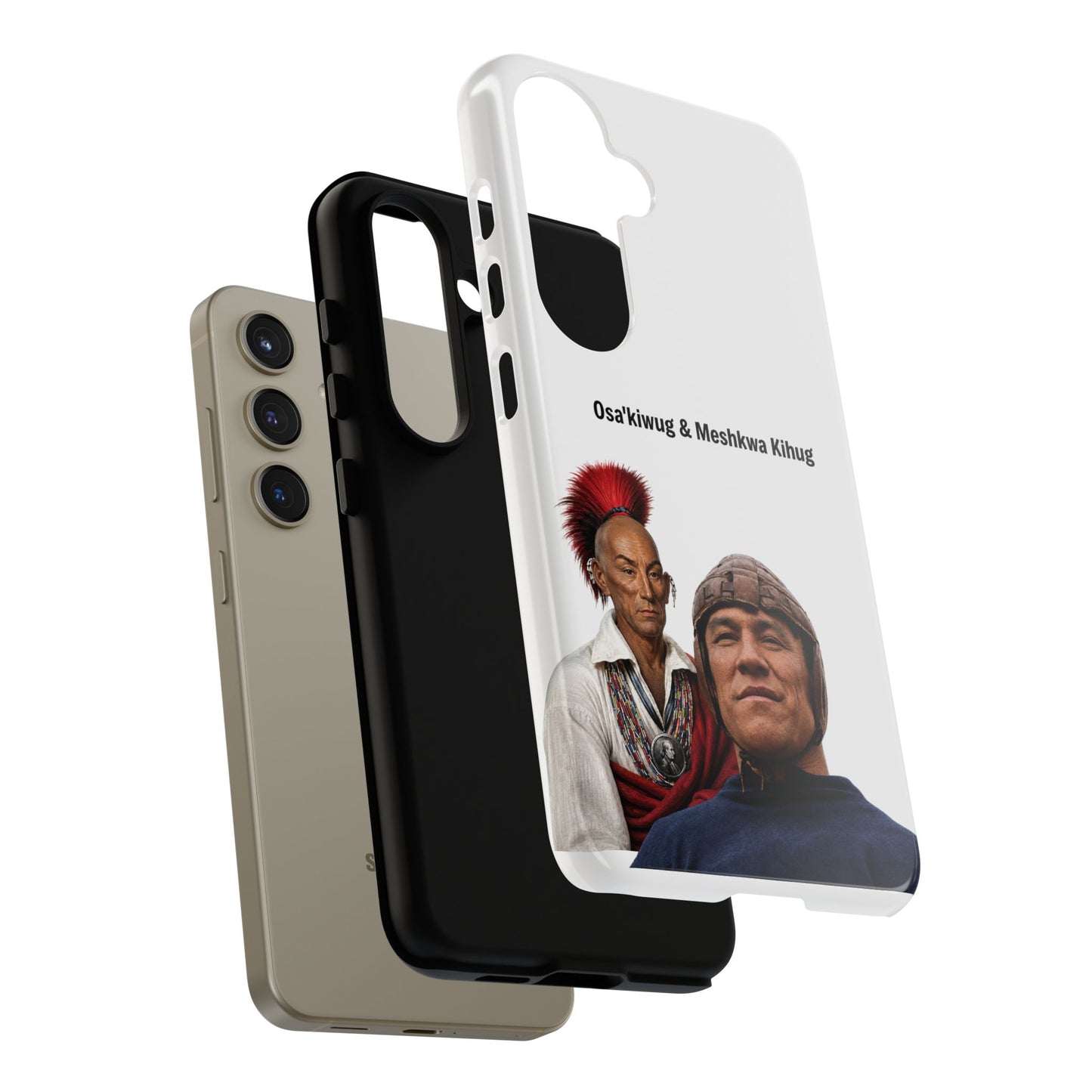Sac&Fox Phone Case — 'Blackhawk' Raven Crest Protective Tough Case