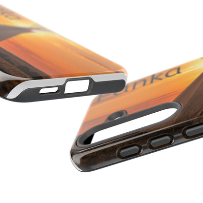 Ponca Sunset Tipi Phone Case — Personalized Native Teepee Landscape