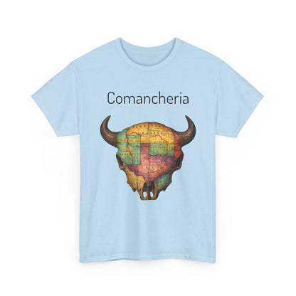 Comancheria Buffalo Skull T-Shirt — Western Map Graphic Tee