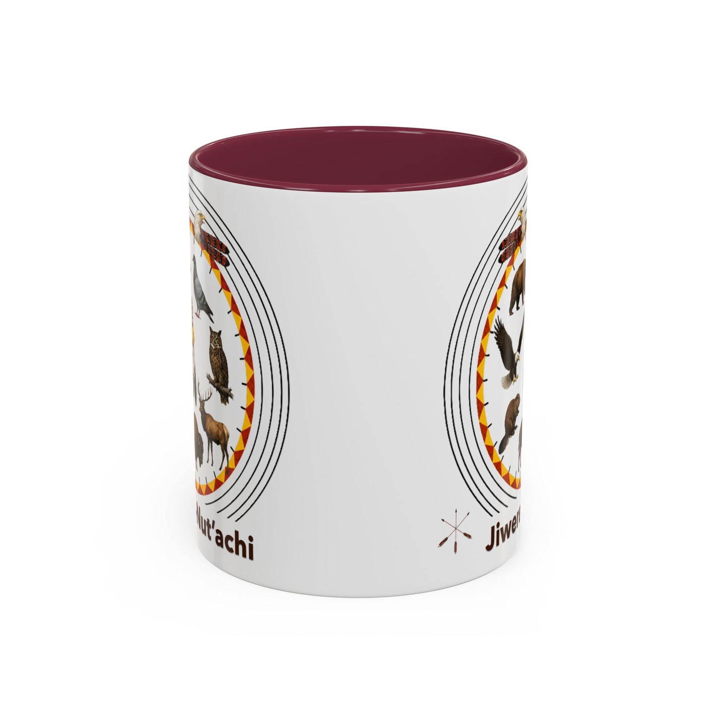 Otoe Missouria Native Animal Circle Mug – 'Jiwere-Nut'achi' Illustrated Coffee Cup (11oz/15oz)