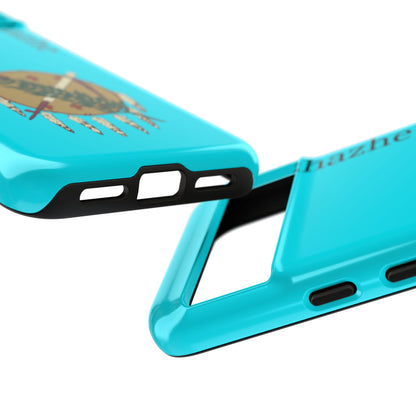 Osage Phone Case — Wazhahze Tribal Shield Design (Native Feather & Tomahawk)