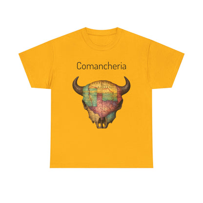 Comancheria Buffalo Skull T-Shirt — Western Map Graphic Tee